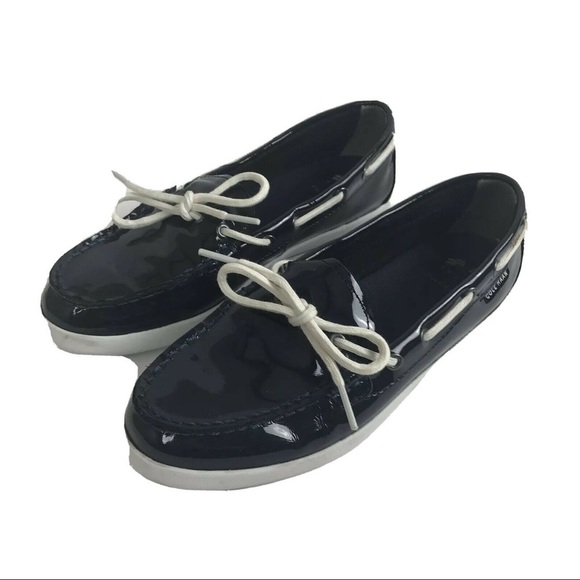 Cole Haan Nantucket Camp navy patent leather 7.5 B - Picture 4 of 8